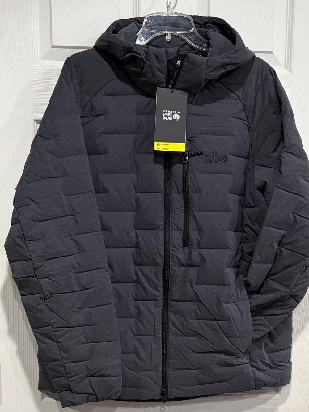 Mountain Hardwear Men's XL Stretchdown Hoody Hoodie Jacket Puffer Grey NWT